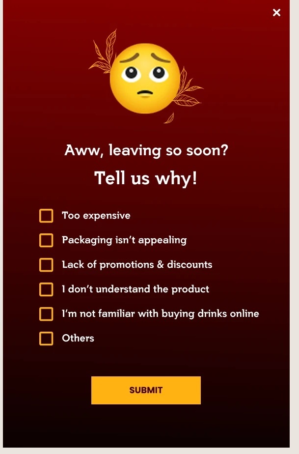 Direct flow: feedback form
