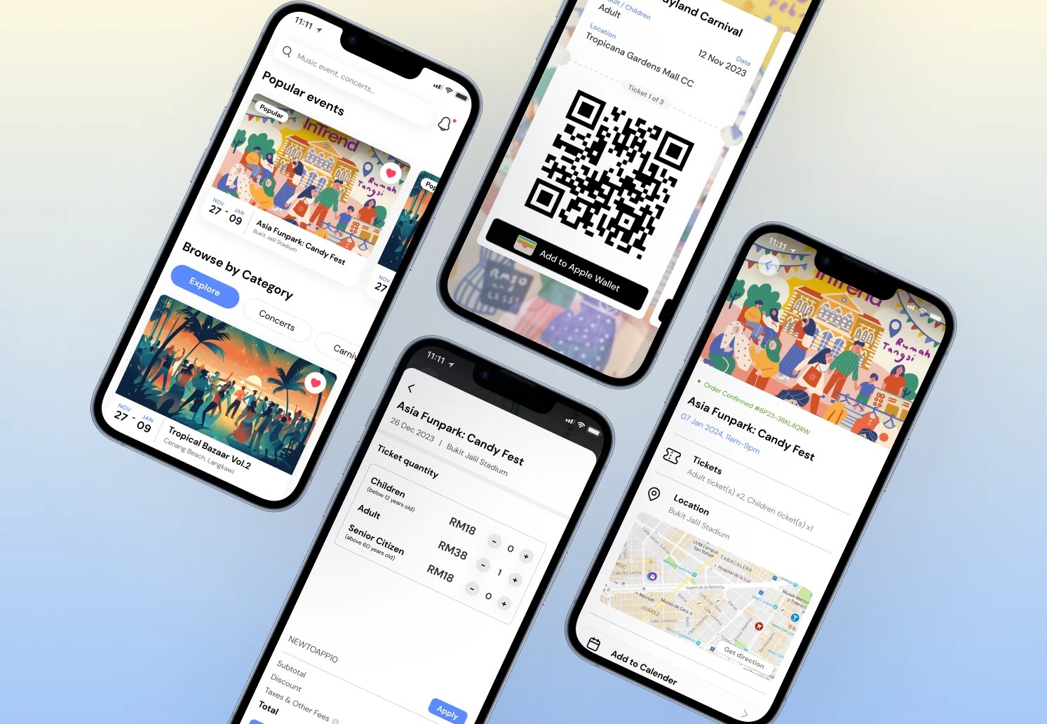 Tropicana ticketing app project cover